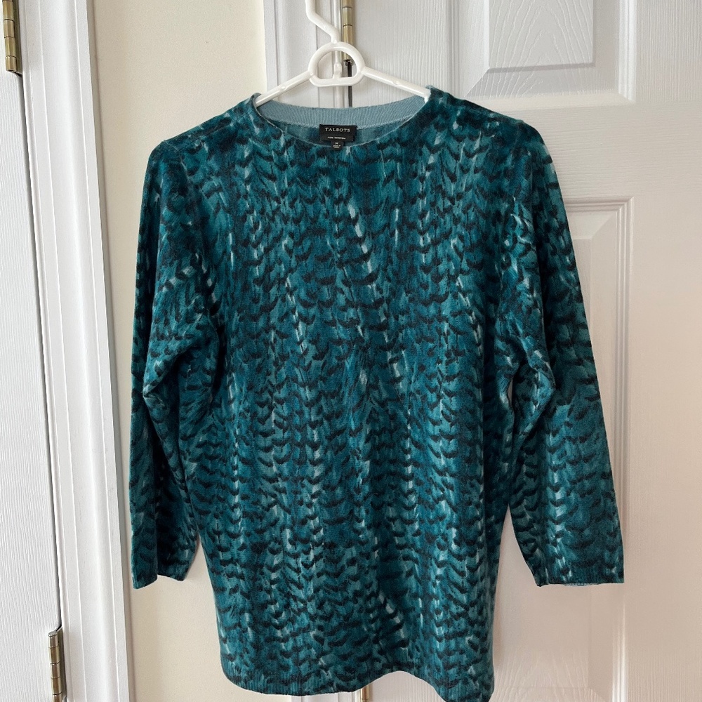 Talbots Cashmere Scoop Neck Sweater, Size Medium